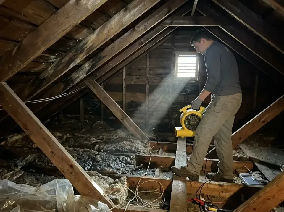 attic-water-damage-drying-proc-007 — frequently asked questions, Emergency Water Extraction & 24/7 Flood Response in Goddard…